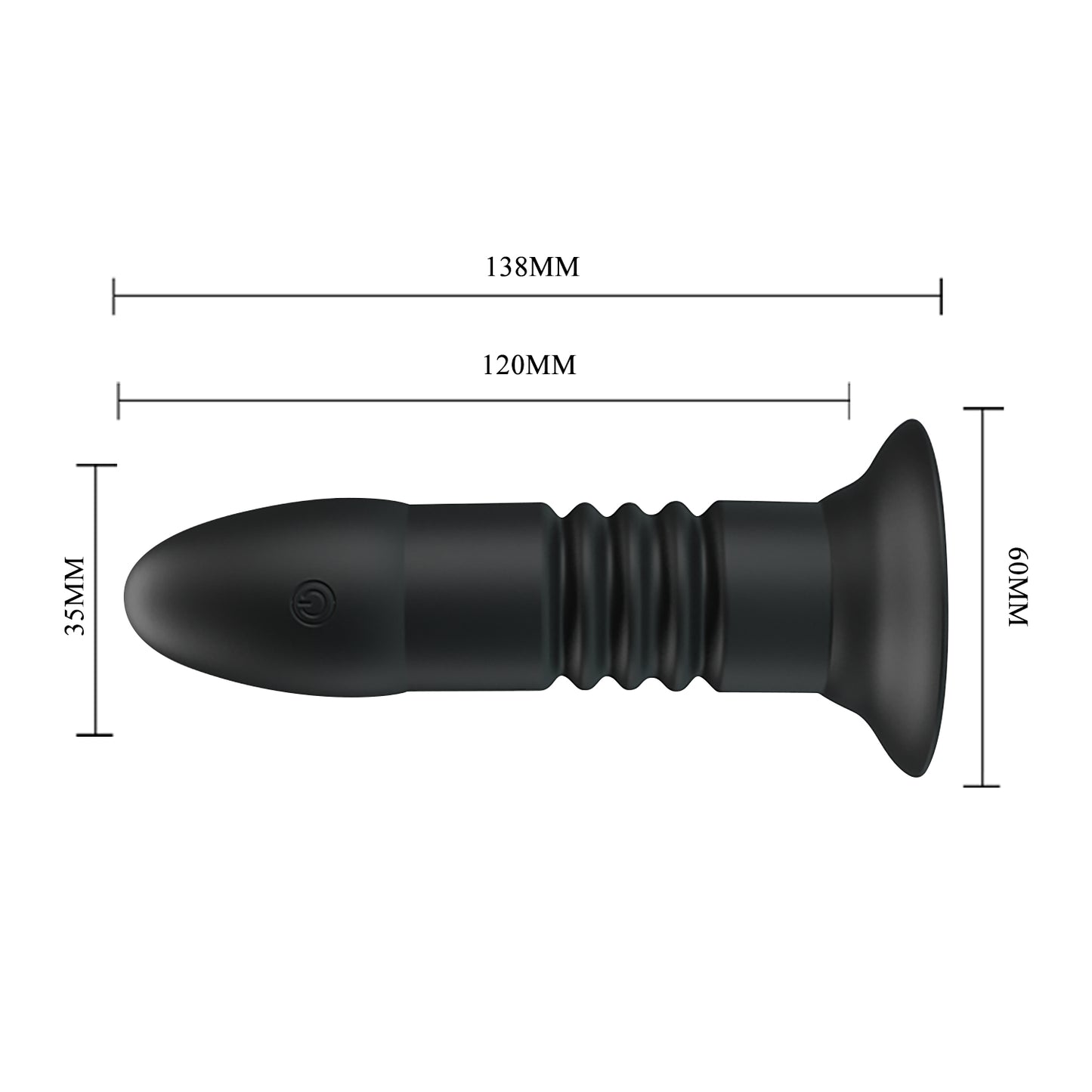 vibratore anale super power nero mr play