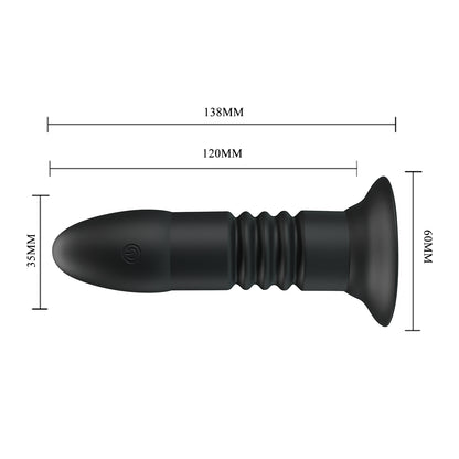 vibratore anale super power nero mr play