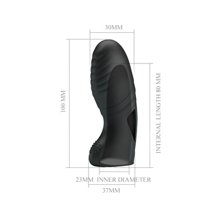 vibratore clitoride alan nero pretty love