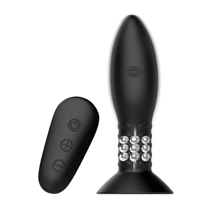 vibratore anale rotation beads eclipse nero mr play
