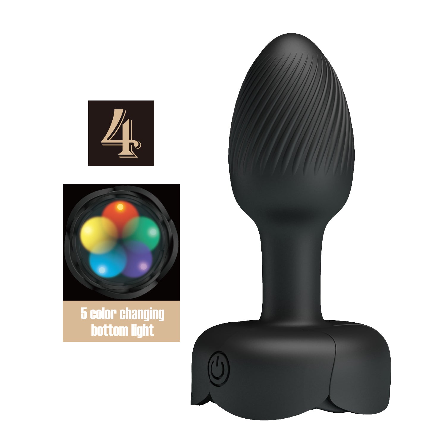 vibratore anale olman nero pretty love