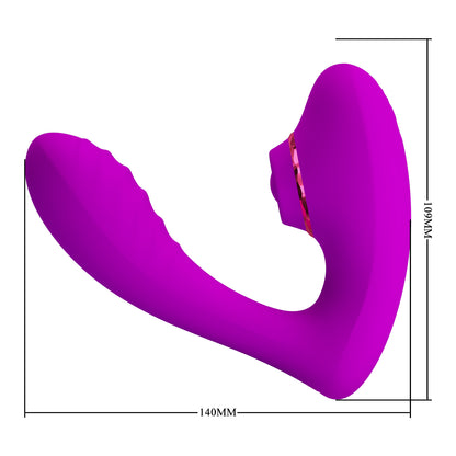vibratore doppia stimolazione nauty viola pretty love