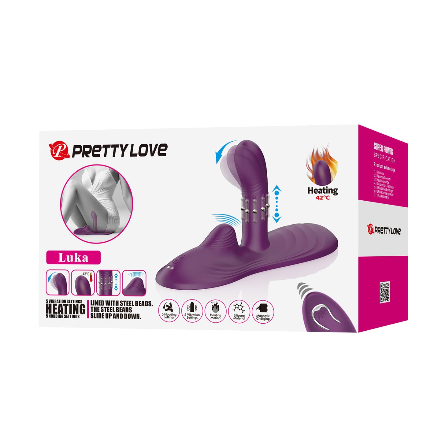 vibratore clitoride luka viola pretty love