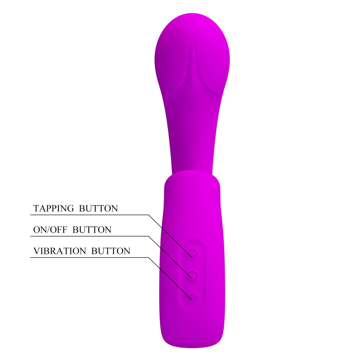 vibratore doppia stimolazione sibel fucsia pretty love
