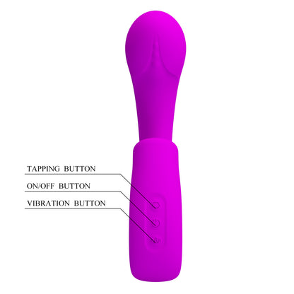 vibratore doppia stimolazione sibel fucsia pretty love