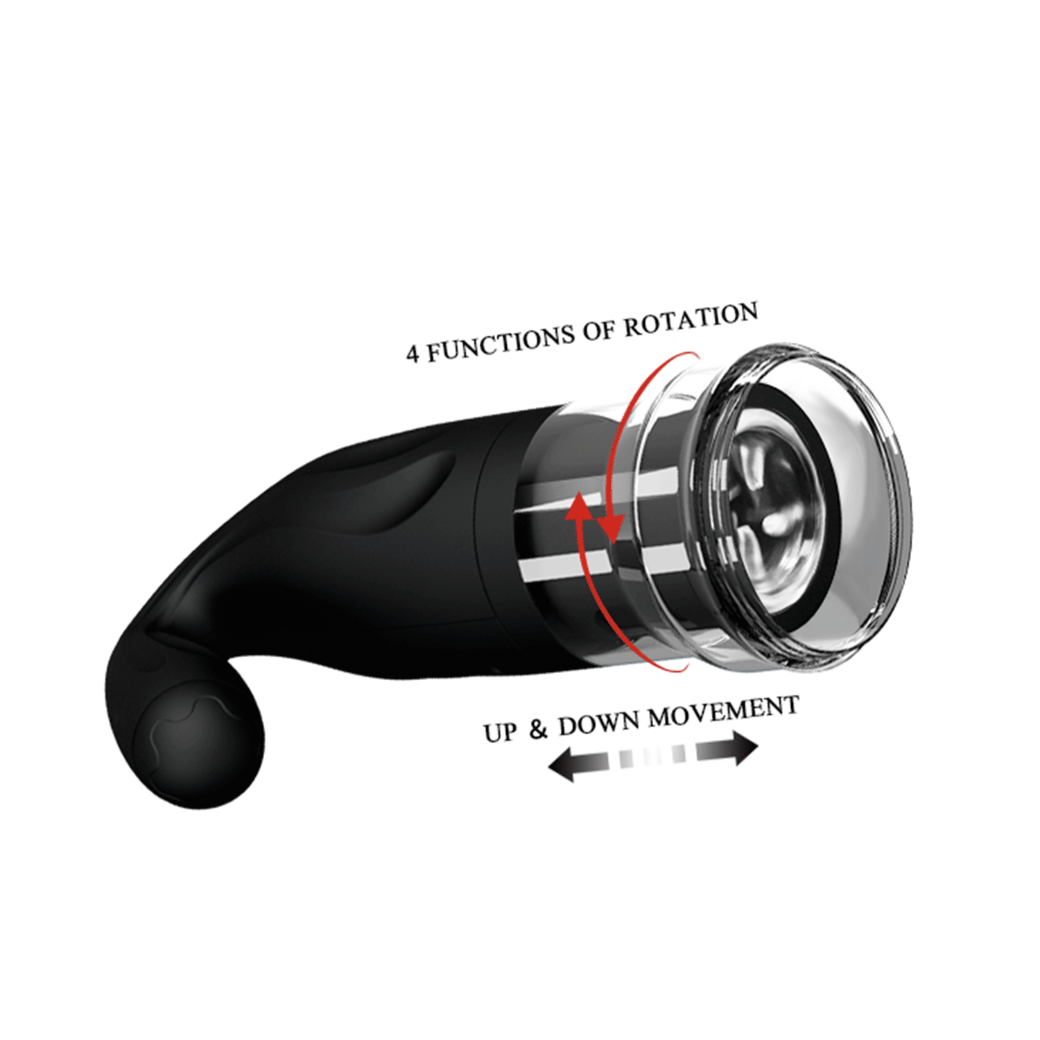 masturbatore automatico breton nero pretty love