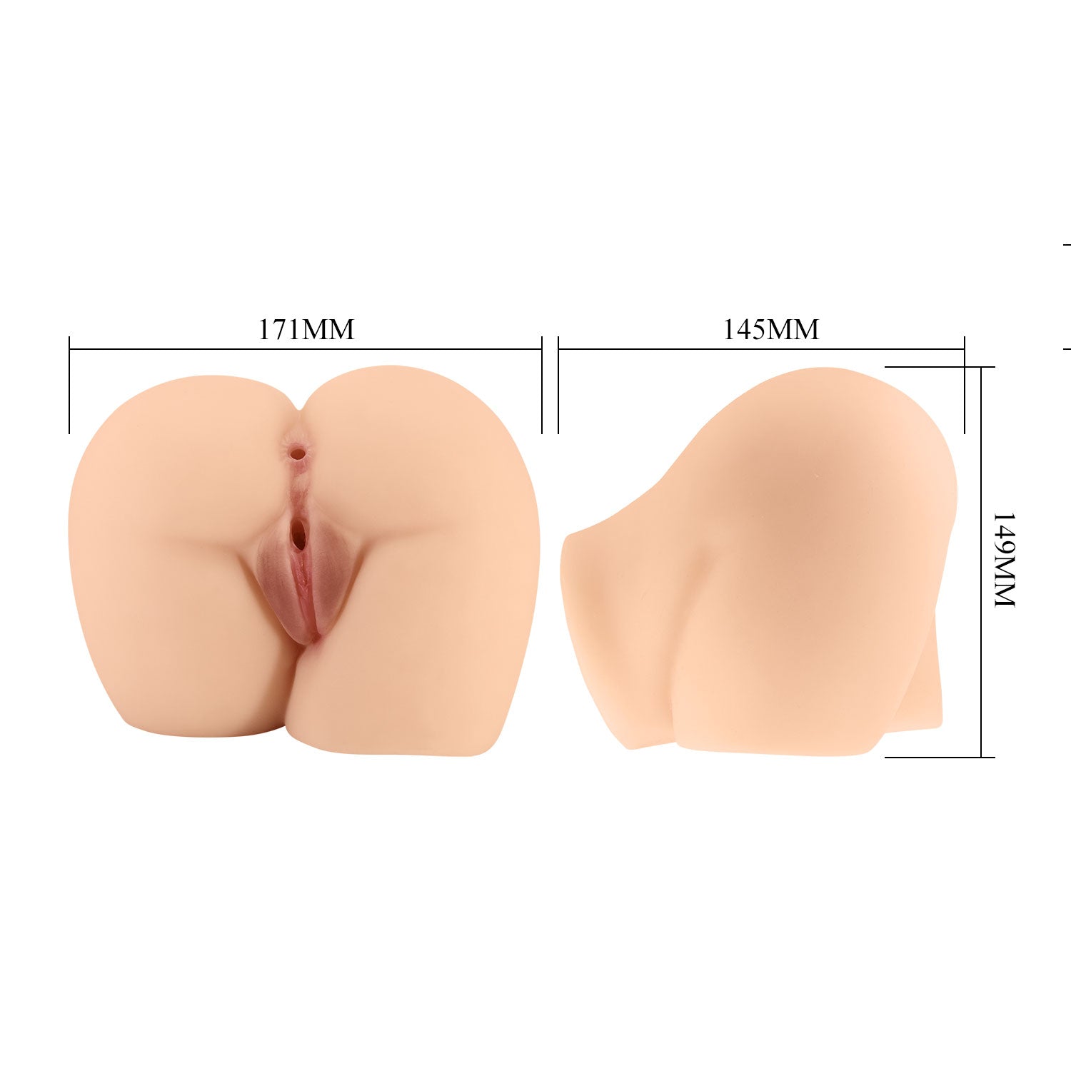 vagina artificiale rolonda rosa flesh crazy bull