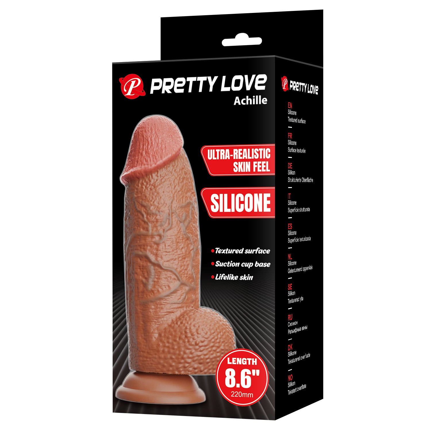 dildo realistico achille marrone chiaro baile