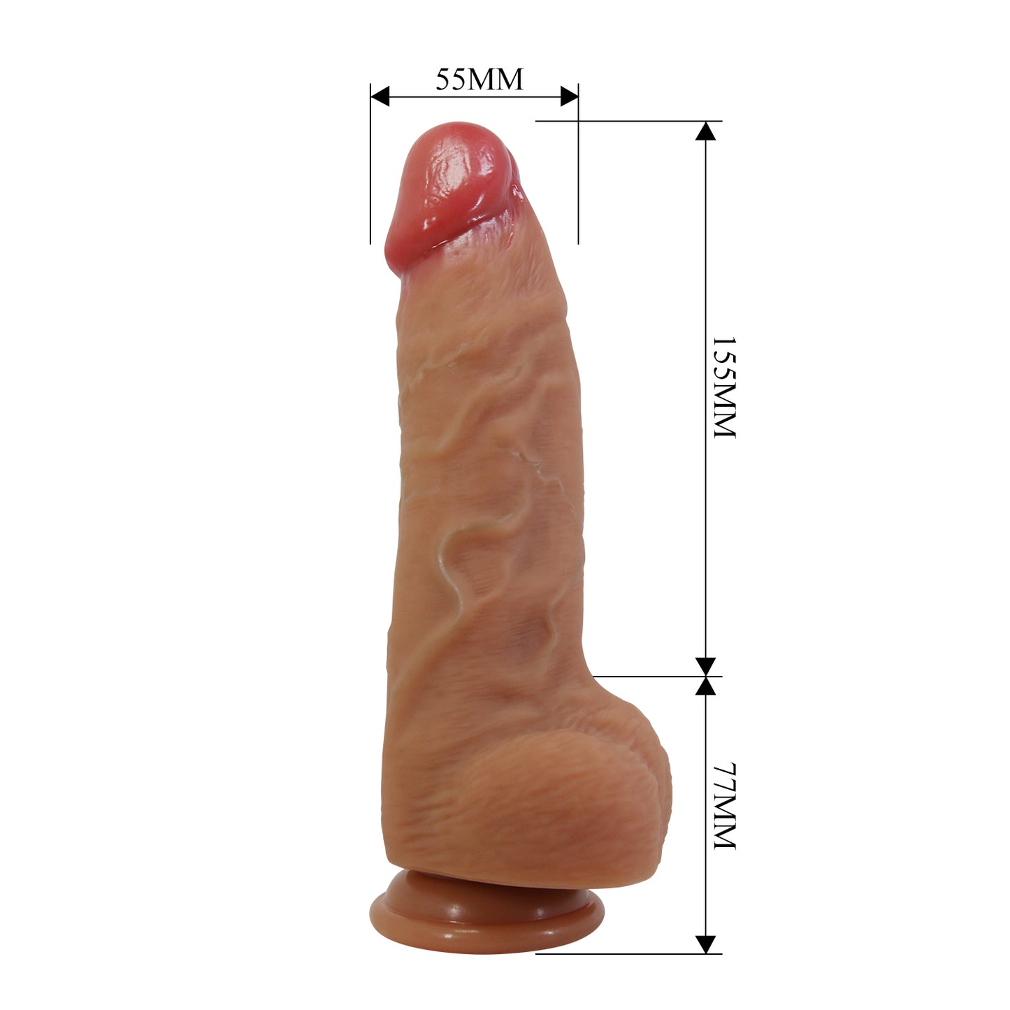 dildo realistico najm marrone chiaro baile