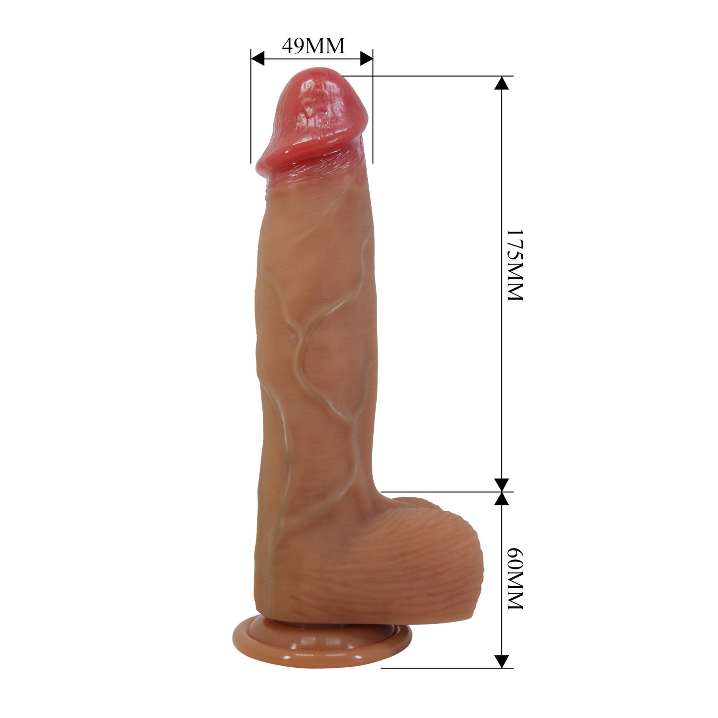dildo realistico orton marrone chiaro baile