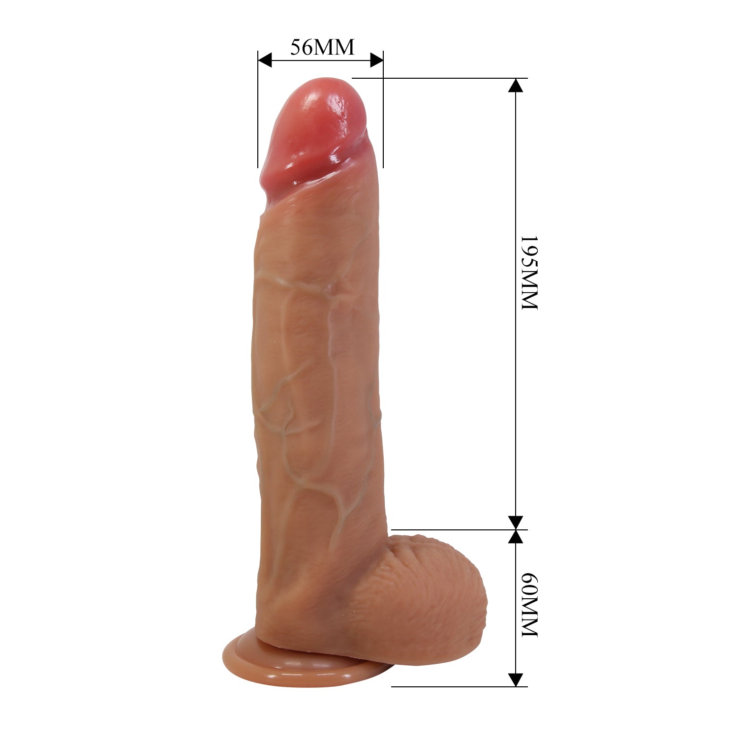 dildo realistico mendel marrone chiaro baile