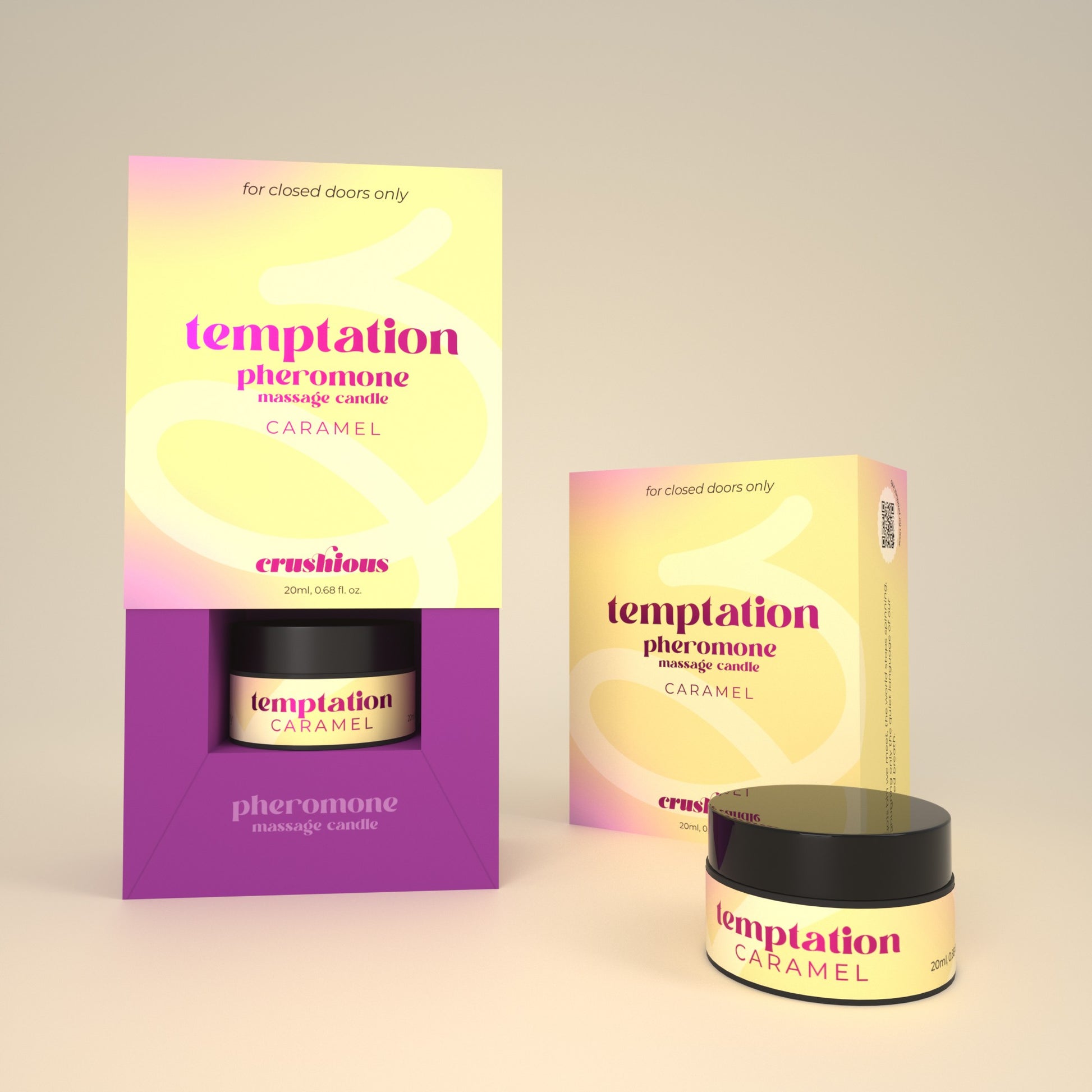 candela da massaggio temptation caramel crushious