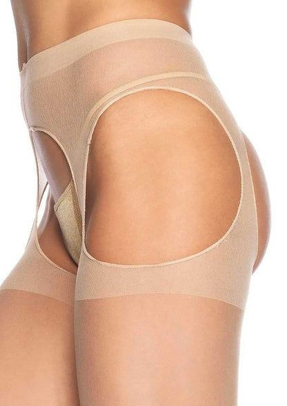 collant sexy sheer suspender nude taglia unica leg avenue