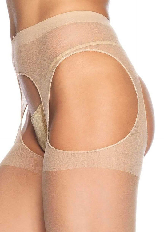 collant sexy sheer suspender nude taglia unica leg avenue