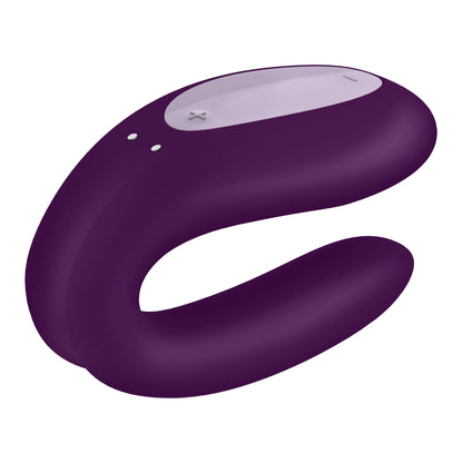 vibratore per coppia double joy viola satisfyer