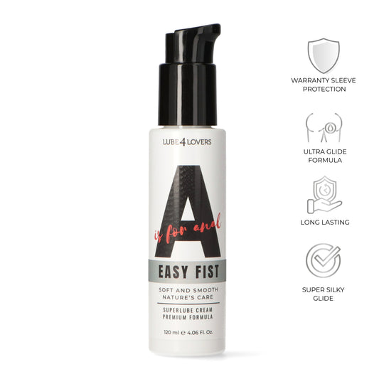 lubrificante anale a is for easy fist 120ml lube4lovers