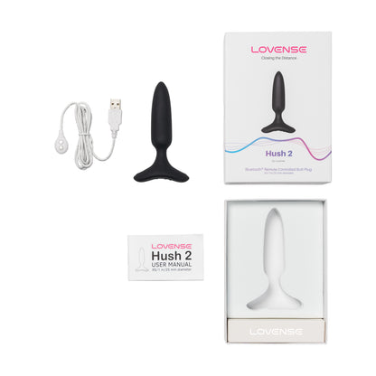 vibratore anale hush 2 nero lovense