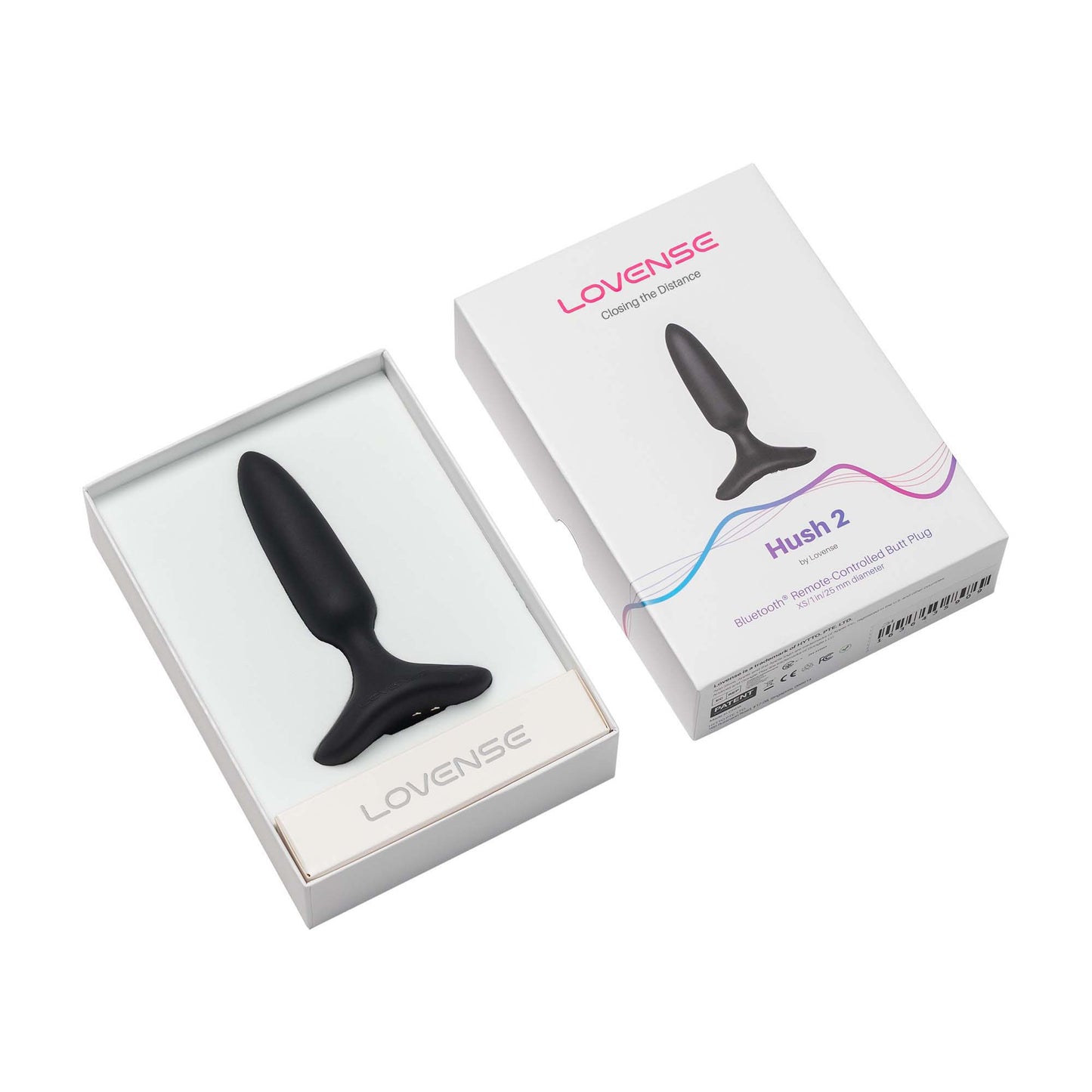 vibratore anale hush 2 nero lovense