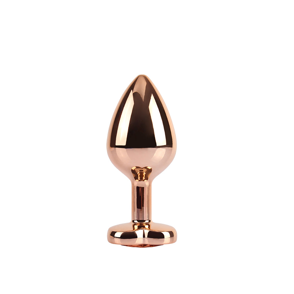 plug anale heart rose gold chisa