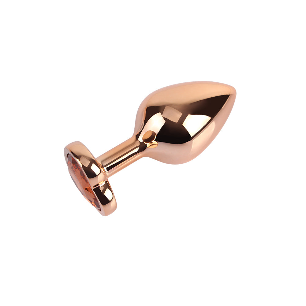 plug anale heart rose gold chisa