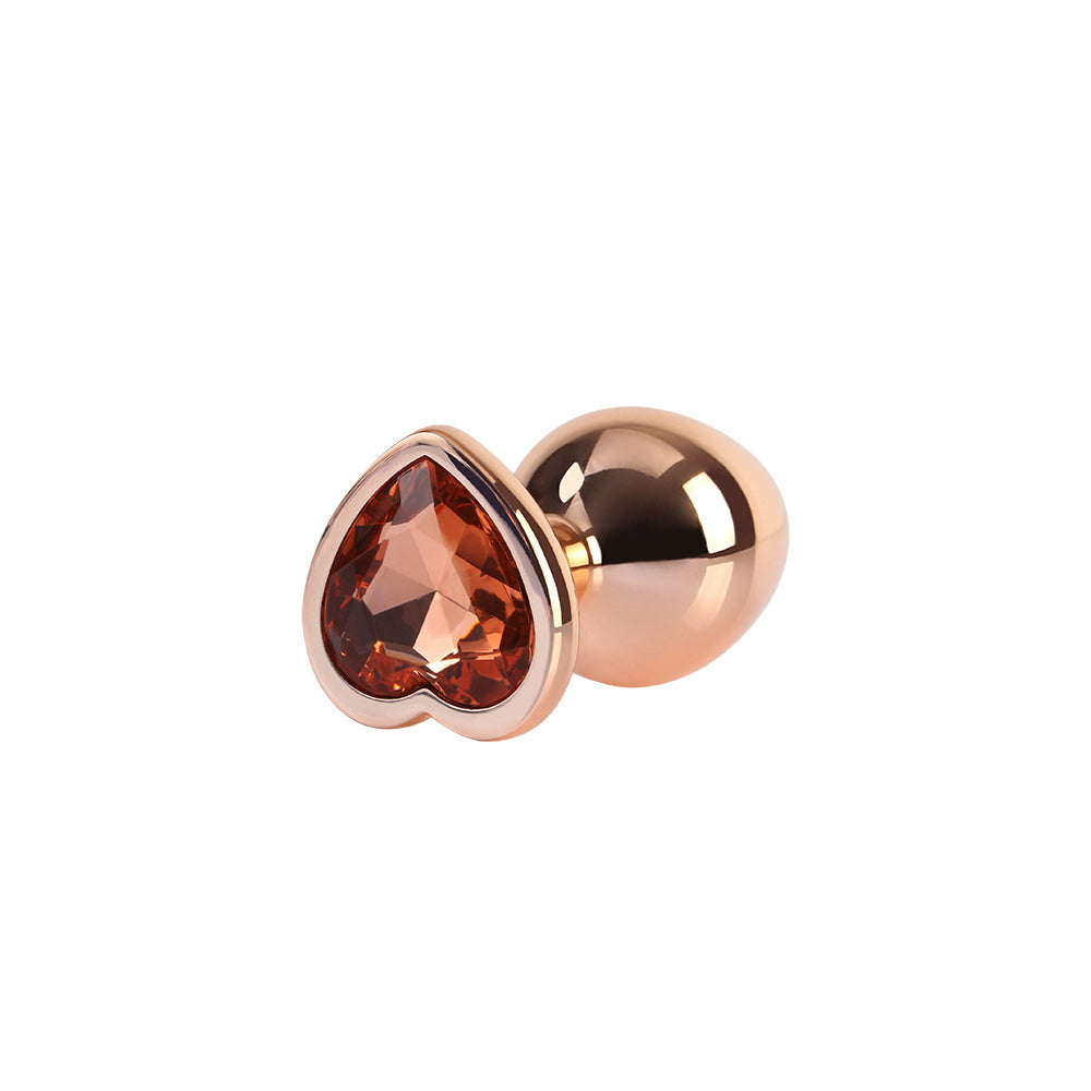 plug anale heart rose gold chisa