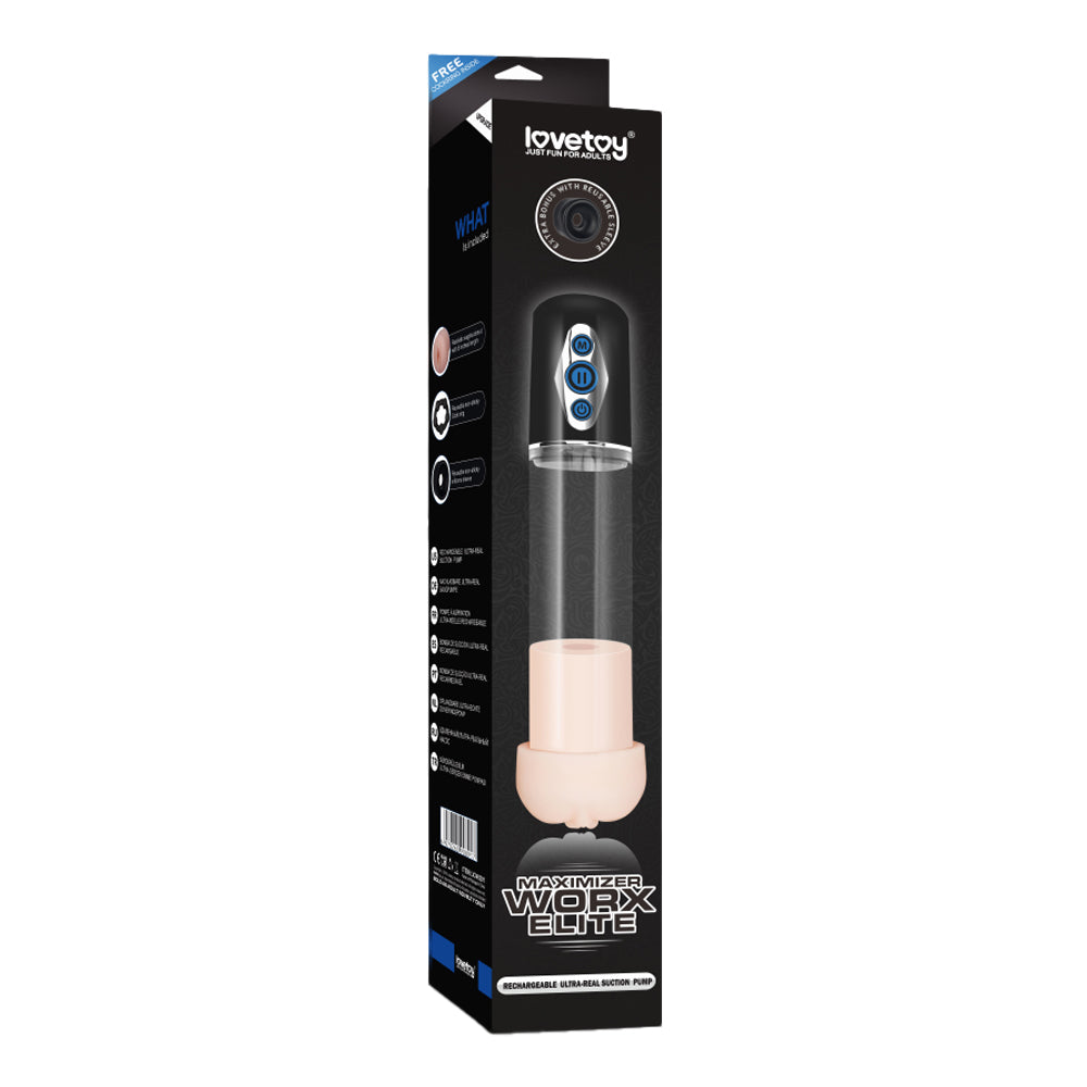 pompa sviluppatore pene elite lovetoy confezione