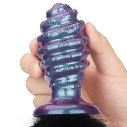 plug anale con coda mystitail 11 nero lovetoy