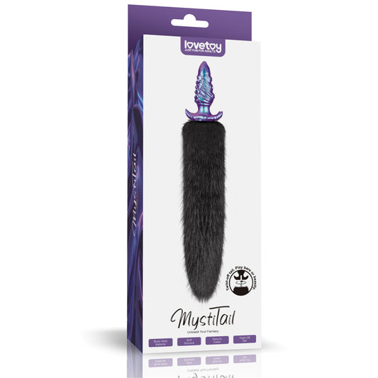 plug anale con coda mystitail 12 nero lovetoy