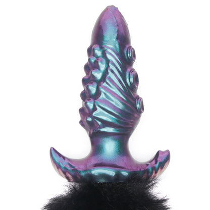plug anale con coda mystitail 12 nero lovetoy