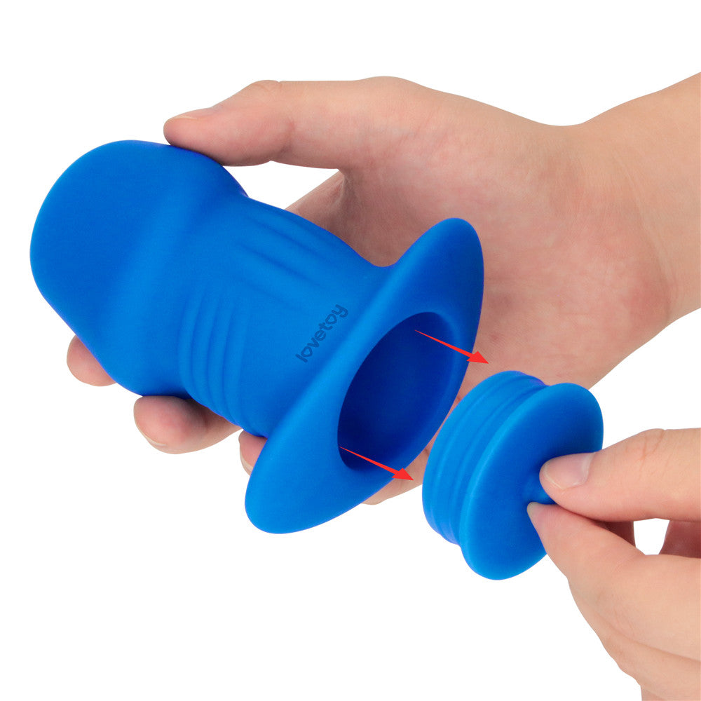 divaricatore anale ribbed peeper blu lovetoy