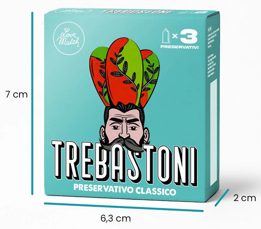 preservativi classici trebastoni 3pz love match
