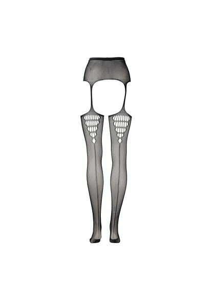 calze sexy high waist nero