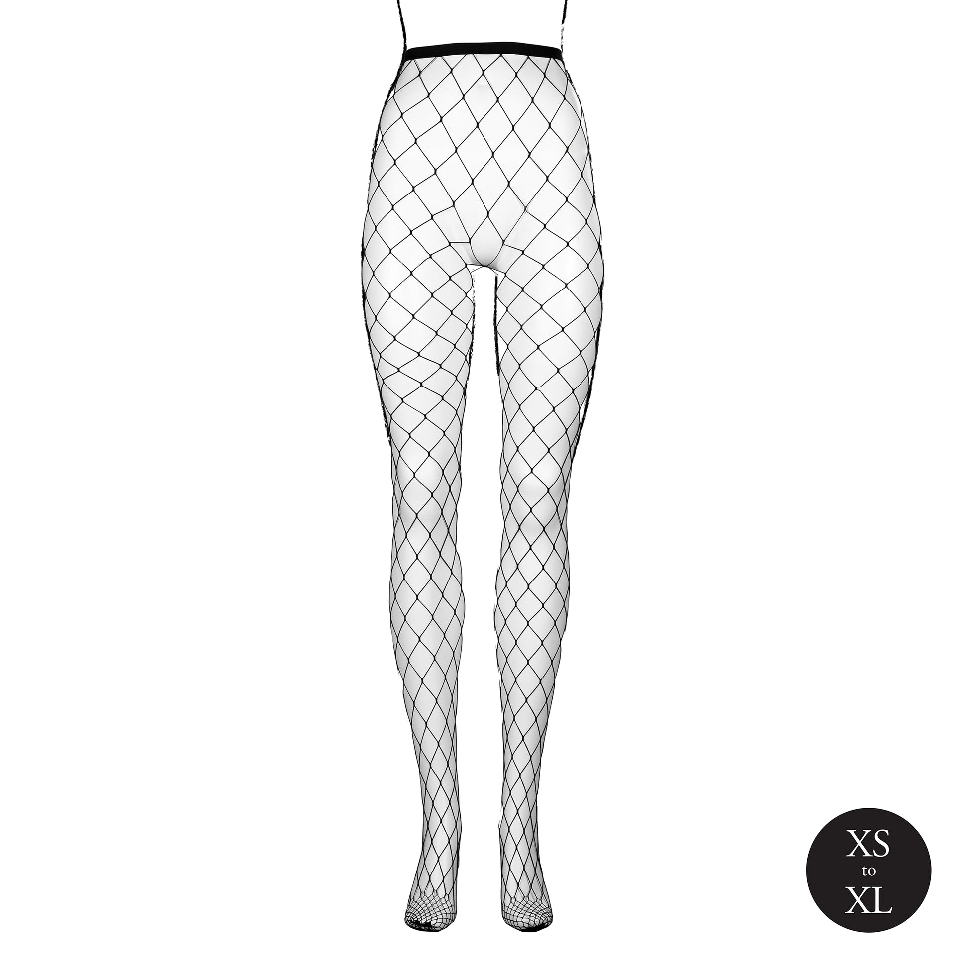 calze sexy big fishnet nero