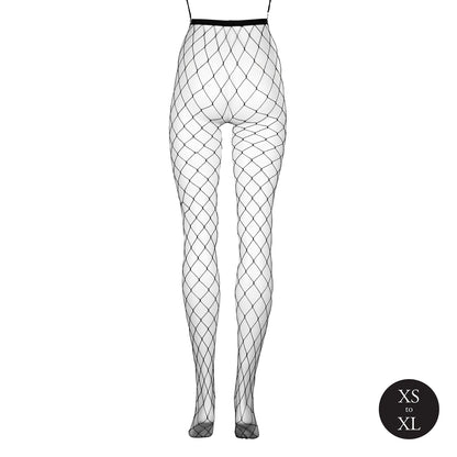 calze sexy big fishnet nero