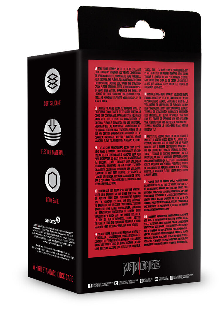 cintura di castità ultrasoft nero
