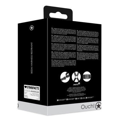 costrittivo bondage harness restraint nero