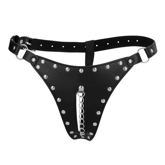 cintura di castità thong nero