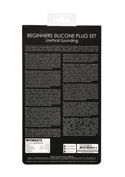 set plug uretrali beginners nero