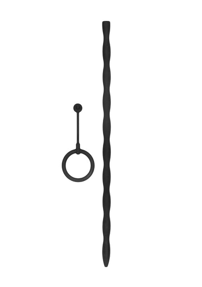 set anello fallico e plug uretrale nero