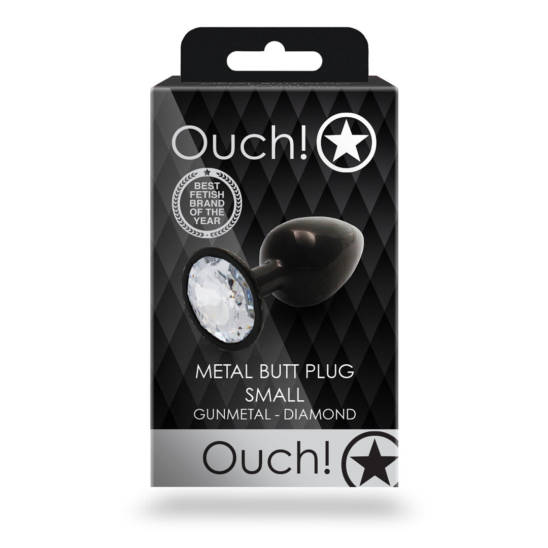 plug anale round diamond nero