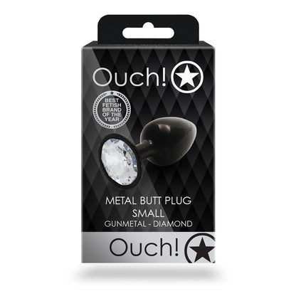 plug anale round diamond nero
