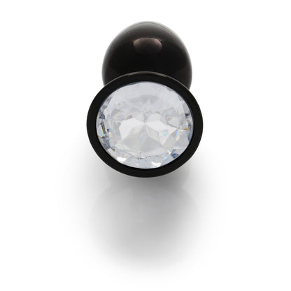 plug anale round diamond nero