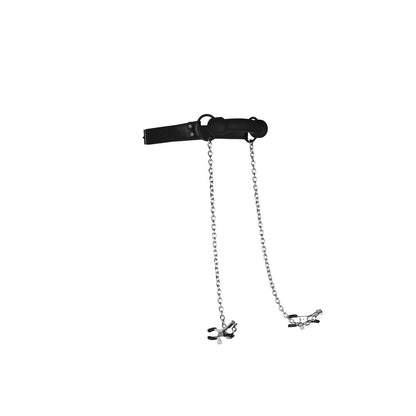 morso bondage con pinzette nero