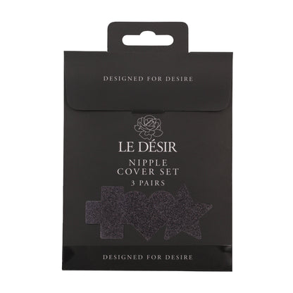 copricapezzoli cross star heart set nero