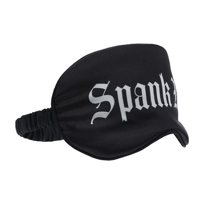 maschera sexy spank me printed nero
