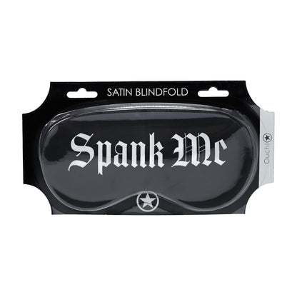 maschera sexy spank me printed nero