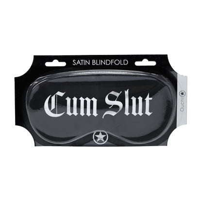 maschera sexy cum slut printed nero