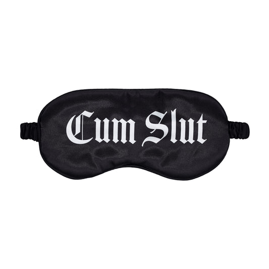 maschera sexy cum slut printed nero