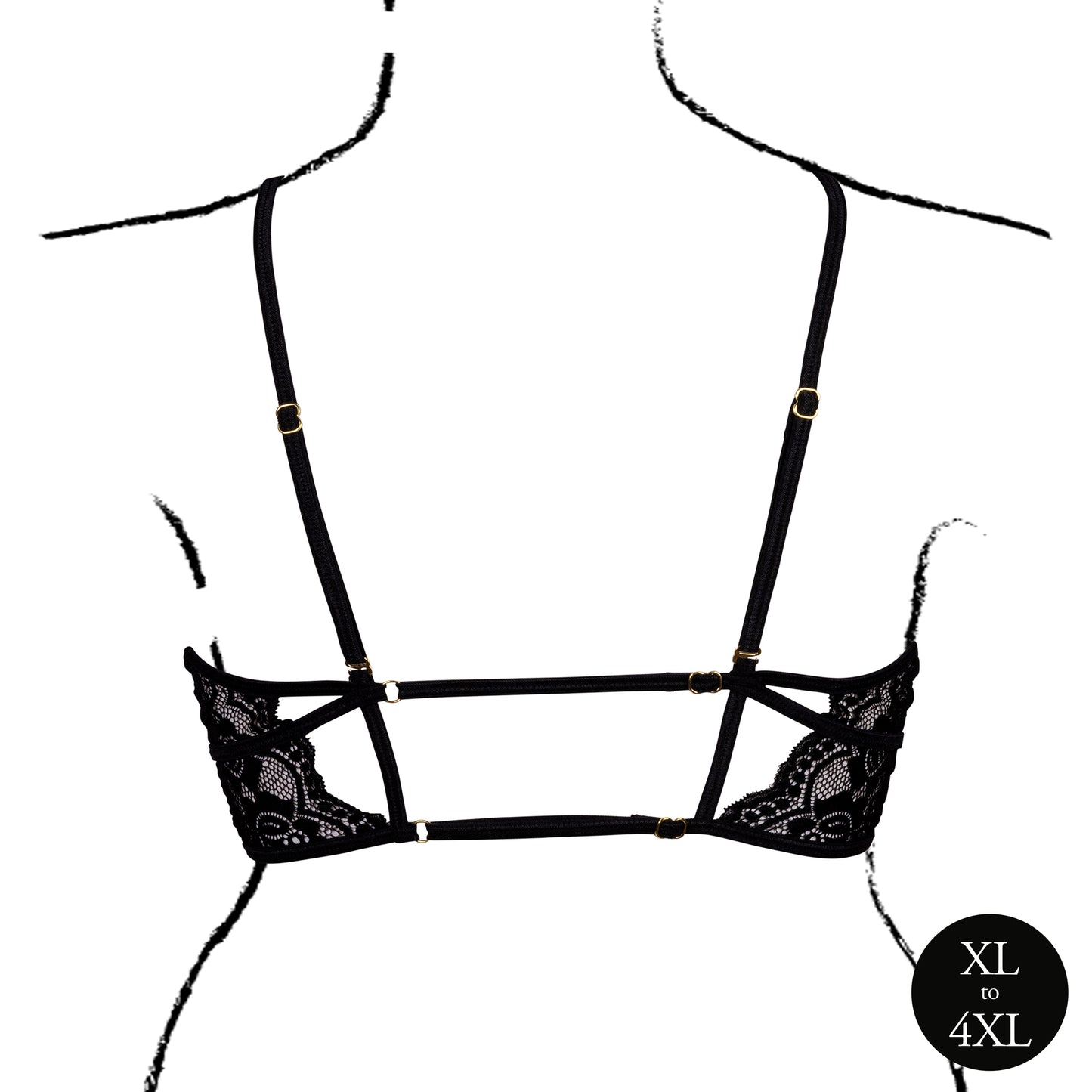reggiseno sexy open cup triangle