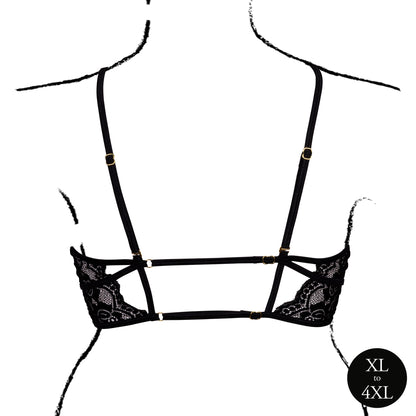 reggiseno sexy open cup triangle